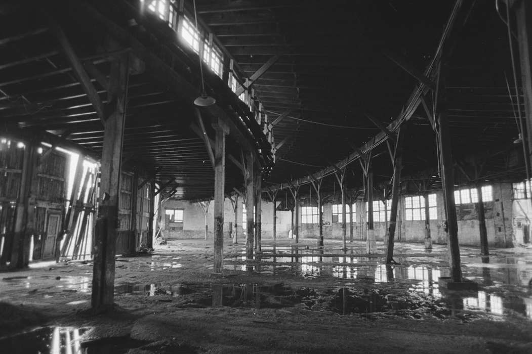 roundhouse, Iowa History, Iowa, Lemberger, LeAnn, Ottumwa, IA, Train Stations, railroad, puddle, history of Iowa