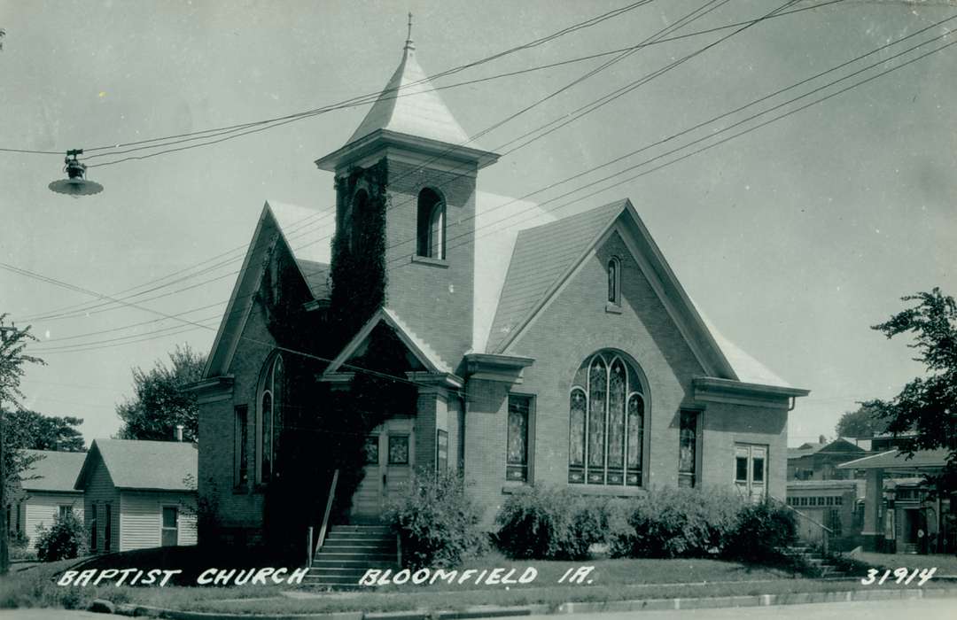 Cities and Towns, Iowa History, Iowa, church, Lemberger, LeAnn, Religious Structures, Bloomfield, IA, history of Iowa