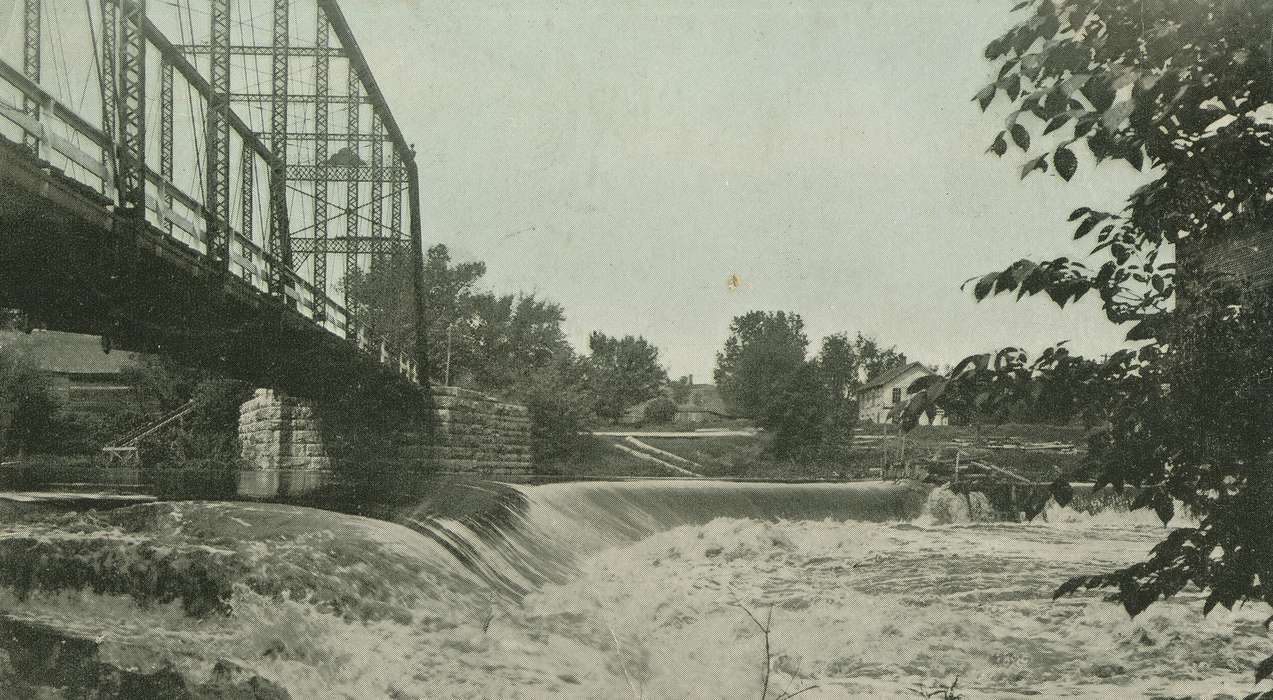 Anamosa, IA, history of Iowa, state park, bridge, Lakes, Rivers, and Streams, Iowa, Iowa History, Hatcher, Cecilia, dam