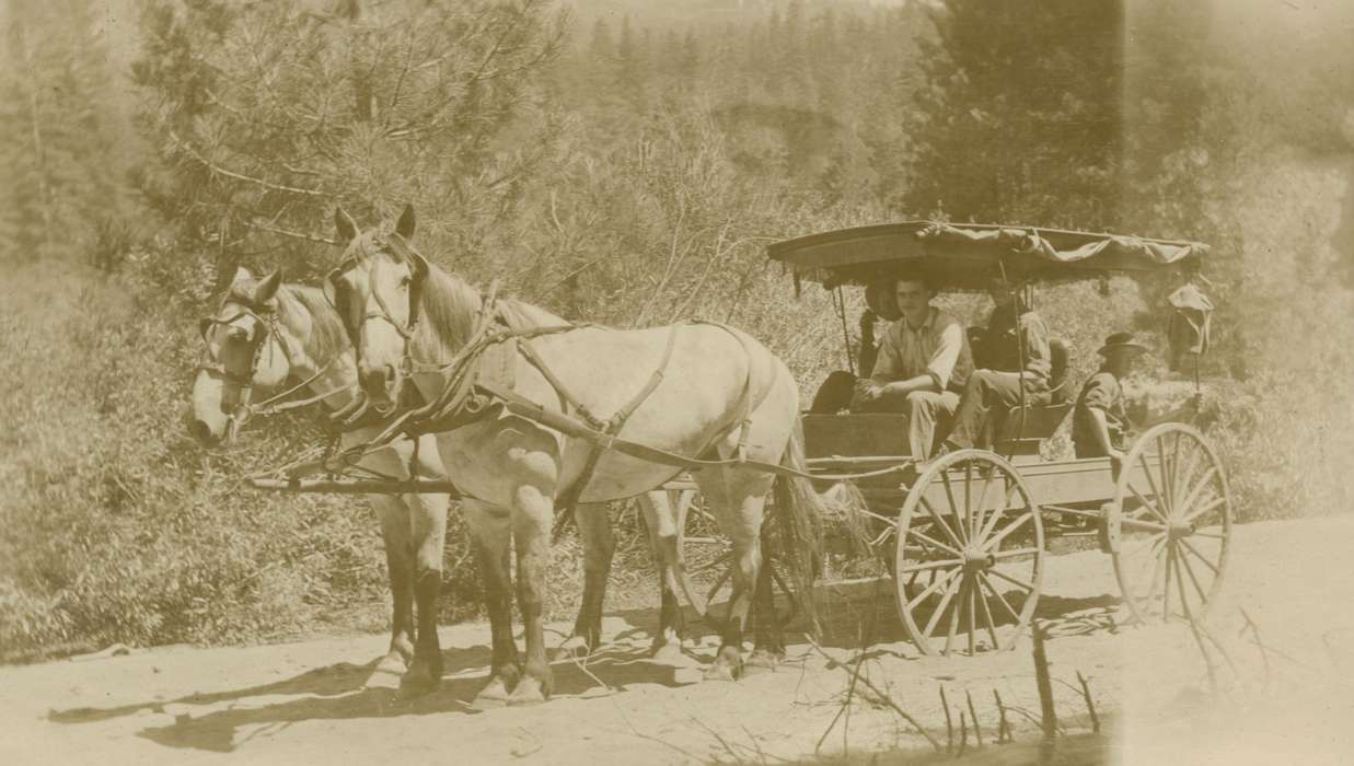 CA, Iowa History, McMurray, Doug, Iowa, history of Iowa, Portraits - Group, Animals, Travel, horse