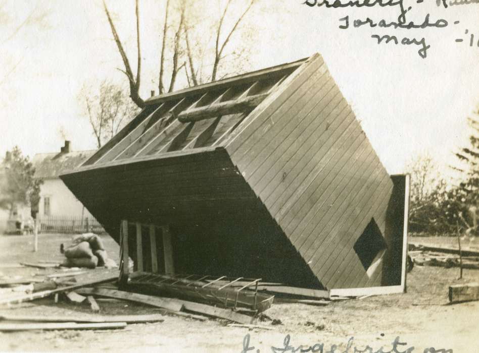 weather, Iowa History, Iowa, Randall, IA, Satre, Margaret, tornado, Barns, history of Iowa