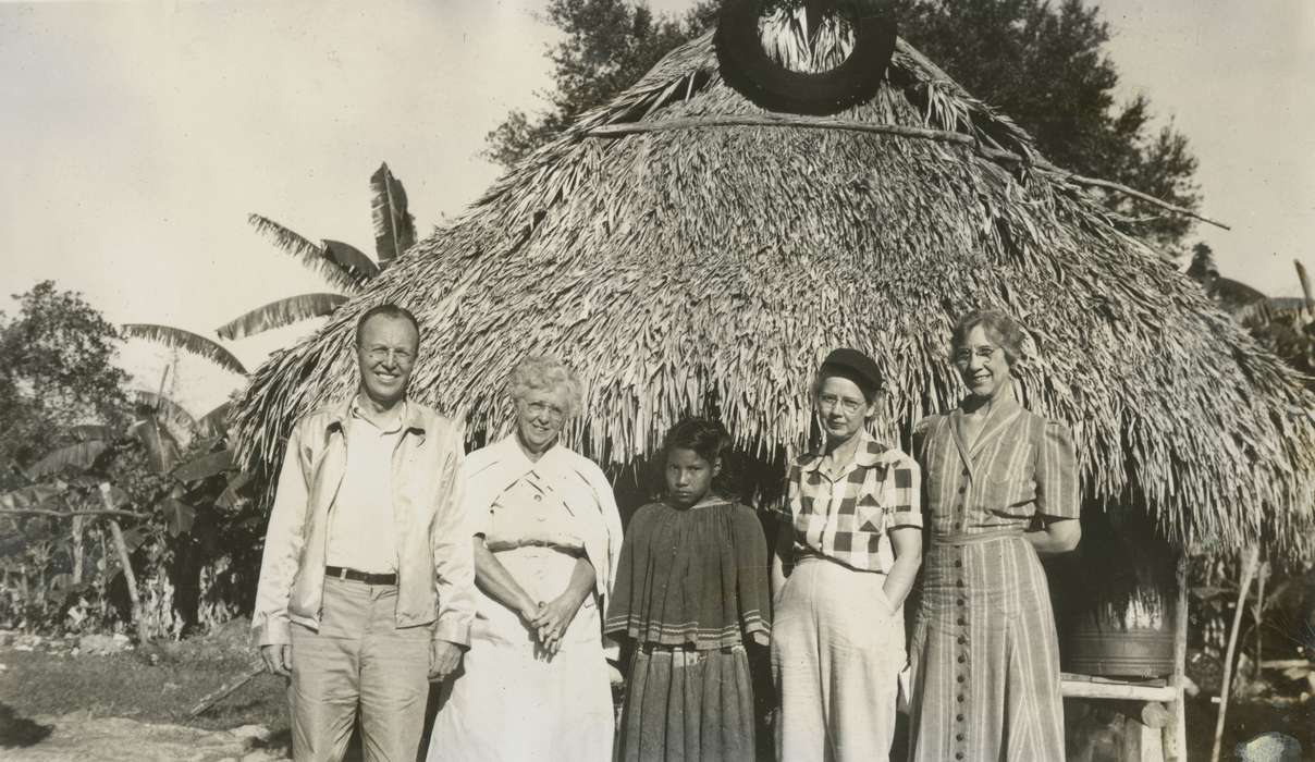 Portraits - Group, Travel, history of Iowa, Iowa History, Miami, FL, vacation, chickee, seminole, Iowa, Children, McMurray, Doug, indigenous