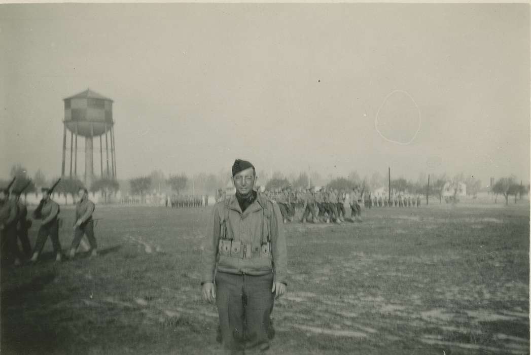 Military and Veterans, Travel, history of Iowa, uniform, Iowa History, army, Kozak (Apgar ), Carol, water tower, Fort Polk, LA, Iowa, Portraits - Individual