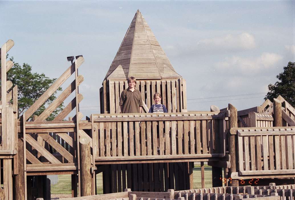 Portraits - Group, Iowa History, Rustebakke, Paul, Leisure, history of Iowa, IA, Iowa, playground