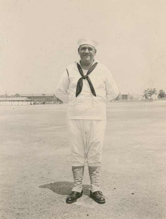 Military and Veterans, Clear Lake, IA, history of Iowa, uniform, Iowa History, Cook, Mavis, sailor, Iowa, Portraits - Individual