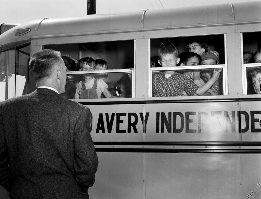 school bus, Children, Iowa History, Iowa, Motorized Vehicles, window, Lemberger, LeAnn, Avery, IA, bus, history of Iowa