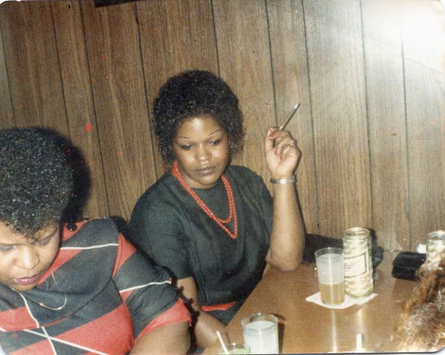 bar, Iowa, Waterloo, IA, cigarette, sisters, african american, People of Color, Bradford, Rosemary, beer, smoking, history of Iowa, Iowa History