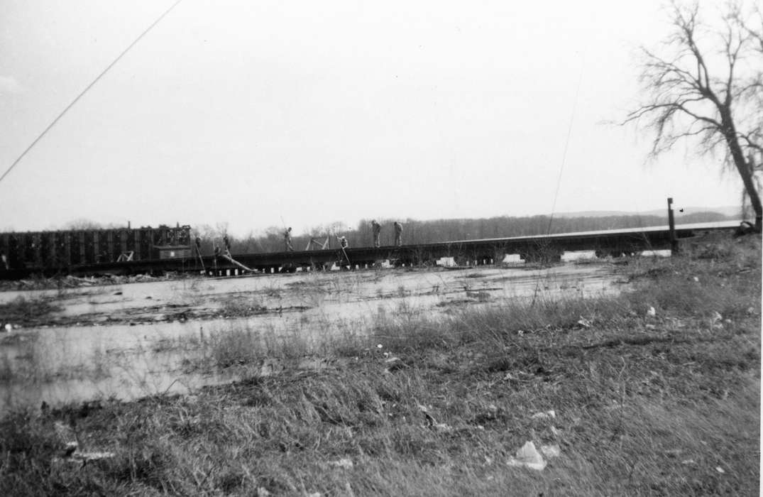 Pettit, Gene, history of Iowa, Iowa History, Charles City, IA, train track, Iowa, construction, Labor and Occupations