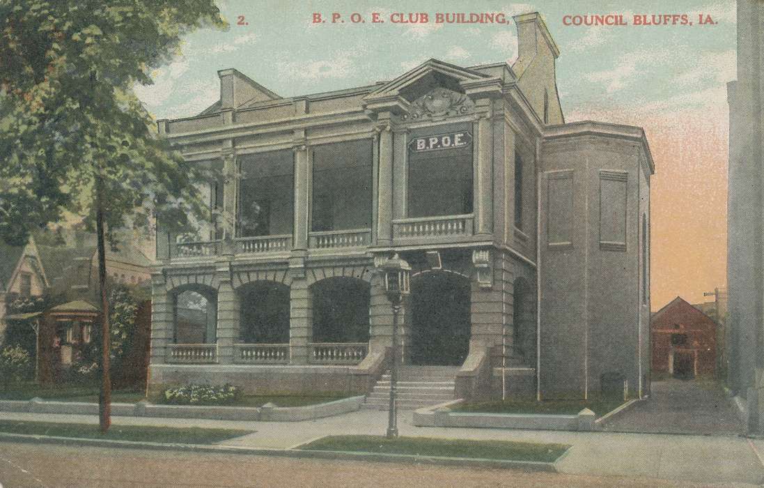 history of Iowa, postcard, Iowa History, Cities and Towns, Iowa, Shaulis, Gary