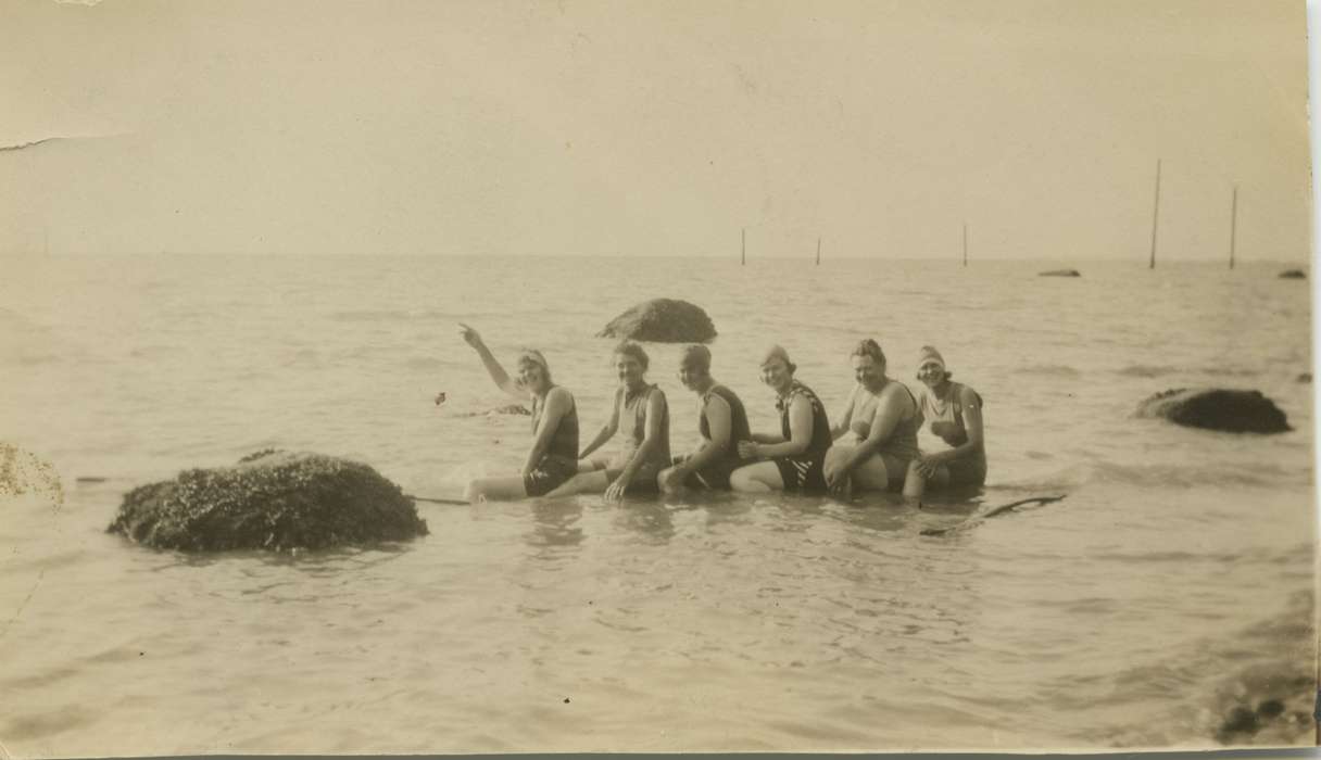 history of Iowa, women, IA, Iowa History, Lakes, Rivers, and Streams, Dean, Shirley, Iowa, swimsuit