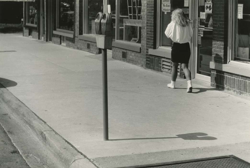 Main Streets & Town Squares, Cedar Falls, IA, parking meter, history of Iowa, Iowa History, college hill, Ritter, Tad, sidewalk, Iowa, Cities and Towns, uni, university of northern iowa