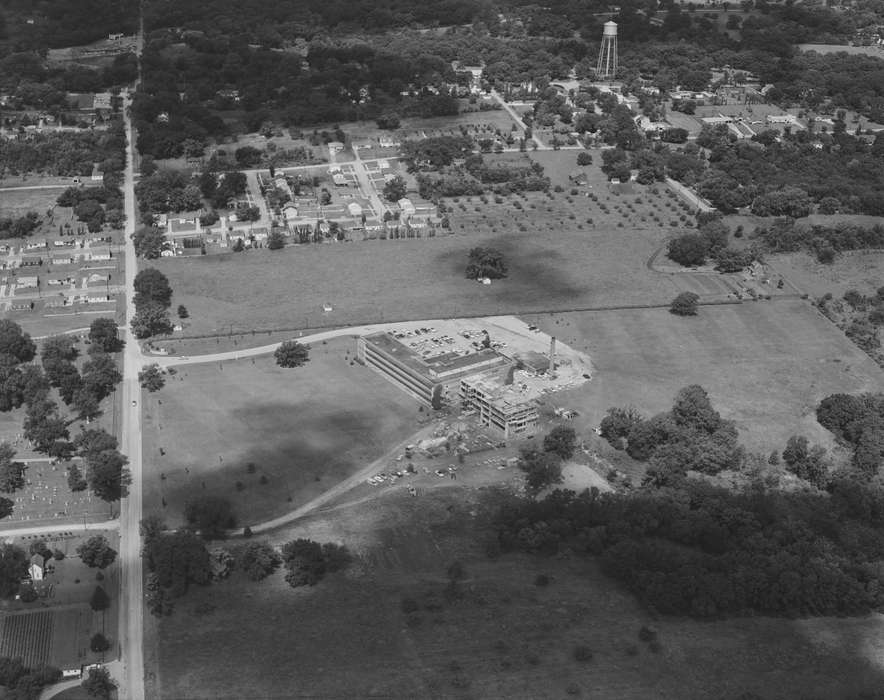 Cities and Towns, Iowa History, Iowa, hospital, Lemberger, LeAnn, Labor and Occupations, Ottumwa, IA, Aerial Shots, history of Iowa