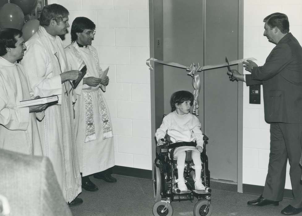 Portraits - Group, Iowa, Waverly Public Library, child, Religion, bible, Children, elevator, wheelchair, Waverly, IA, history of Iowa, pastor, Iowa History