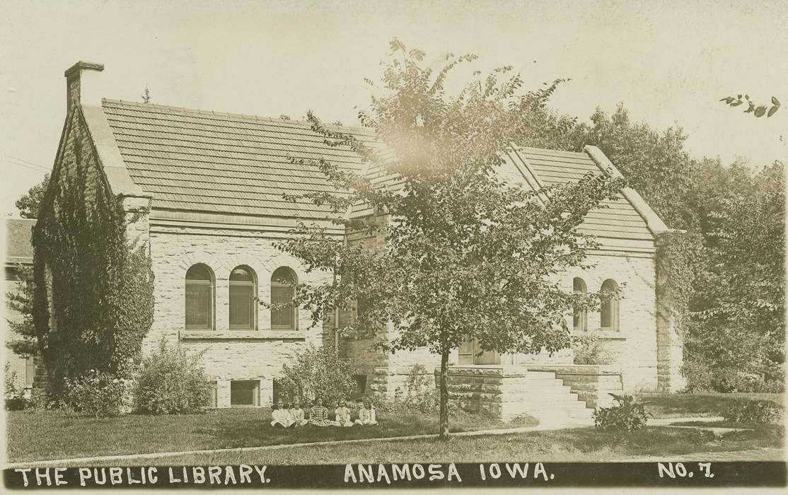 Iowa, Cities and Towns, Anamosa, IA, Hatcher, Cecilia, history of Iowa, library, Iowa History