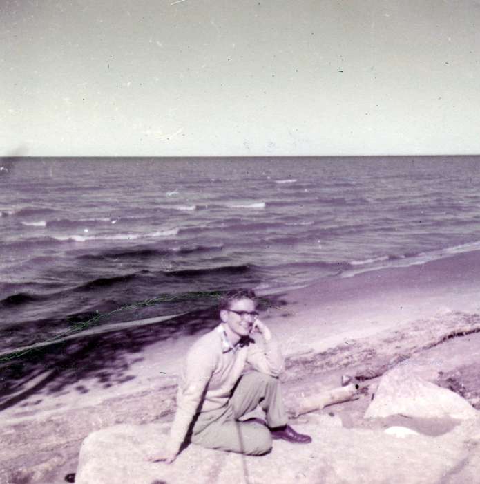 Travel, lake, Iowa History, history of Iowa, Lakes, Rivers, and Streams, Rochester, NY, beach, Iowa, Karns, Mike, Portraits - Individual