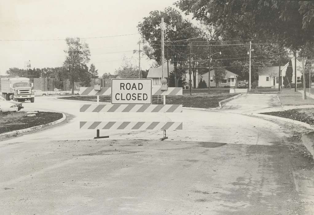 history of Iowa, Iowa History, road, Waverly, IA, Iowa, Cities and Towns, construction, Waverly Public Library