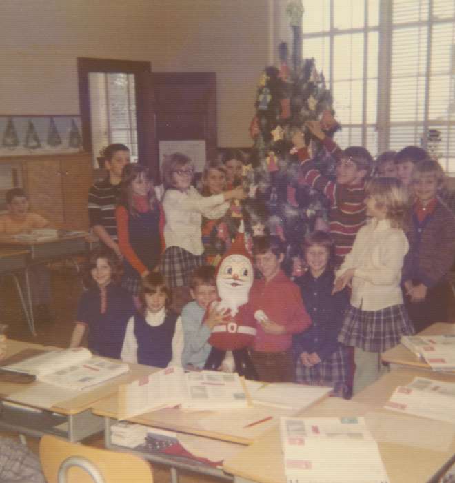 christmas, history of Iowa, New Vienna, IA, Iowa History, Holidays, Krapfl, Karen, Iowa, Schools and Education, Children