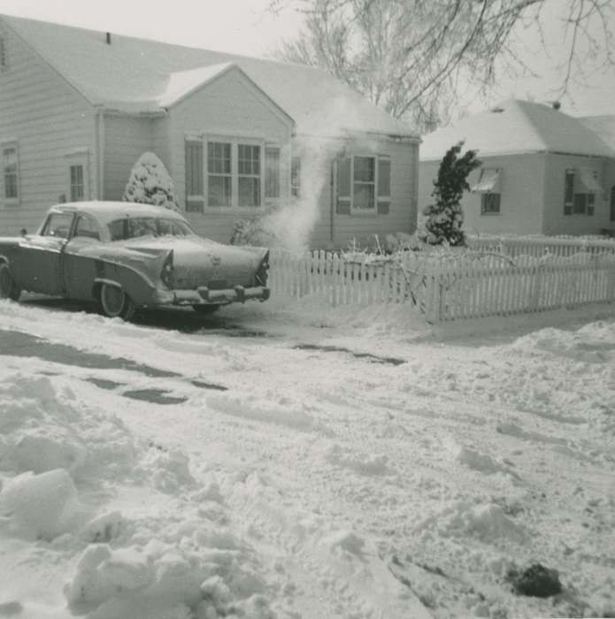 history of Iowa, Iowa History, Winter, Motorized Vehicles, car, Council Bluffs, IA, house, Iowa, Henderson, Dan, Homes, snow