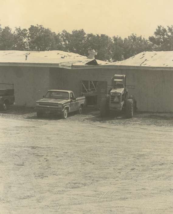 ballroom, history of Iowa, Iowa History, bowling alley, Motorized Vehicles, Businesses and Factories, Janesville, IA, Iowa, Cities and Towns, Waverly Public Library, sunken building