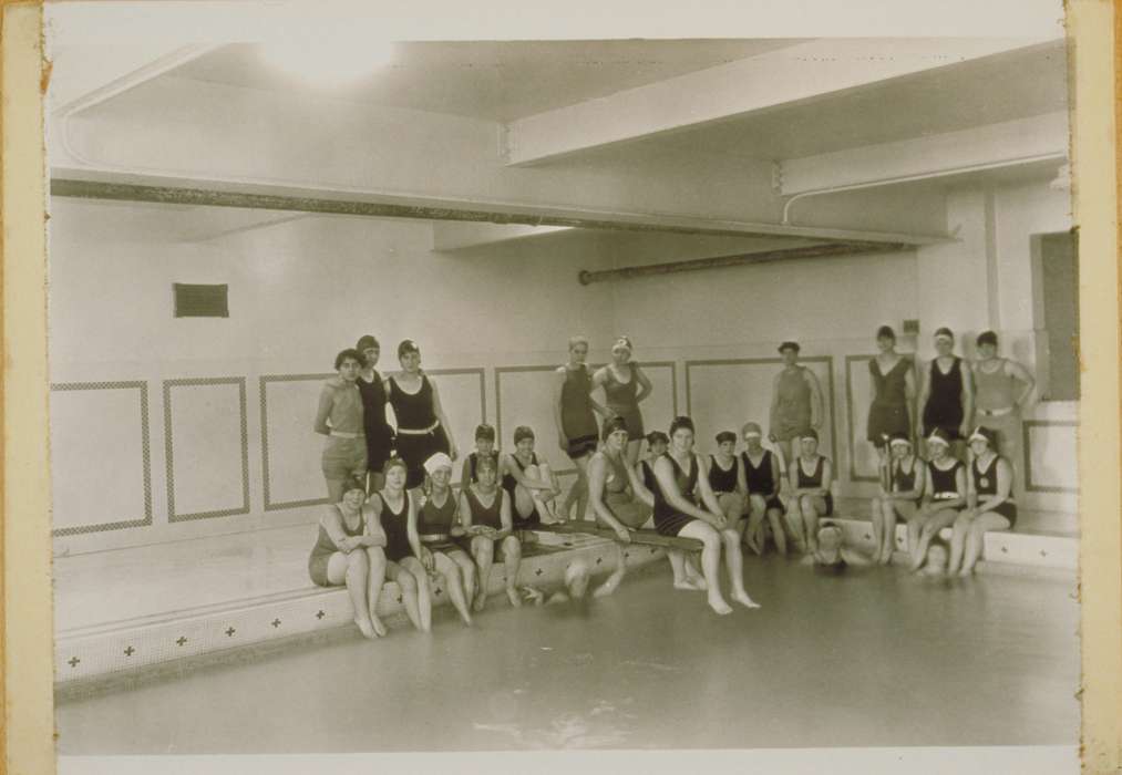 swim, Iowa History, Iowa, Storrs, CT, Archives & Special Collections, University of Connecticut Library, history of Iowa, pool