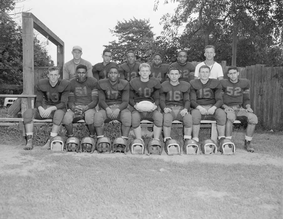 football, football players, history of Iowa, Iowa, Edward A. Sherman Publishing Co., Iowa History, Schools and Education, Sports