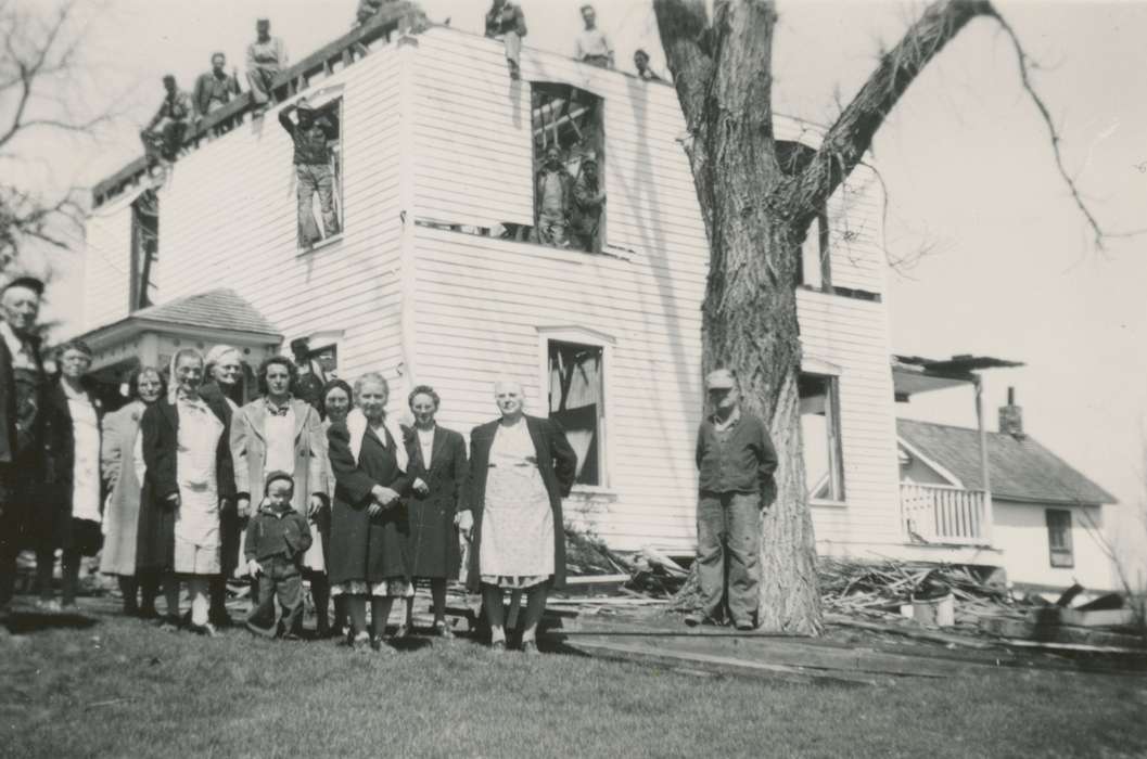 Portraits - Group, history of Iowa, Iowa History, Langebartels, Gary, Civic Engagement, parsonage, Iowa, Lacona, IA, Religion