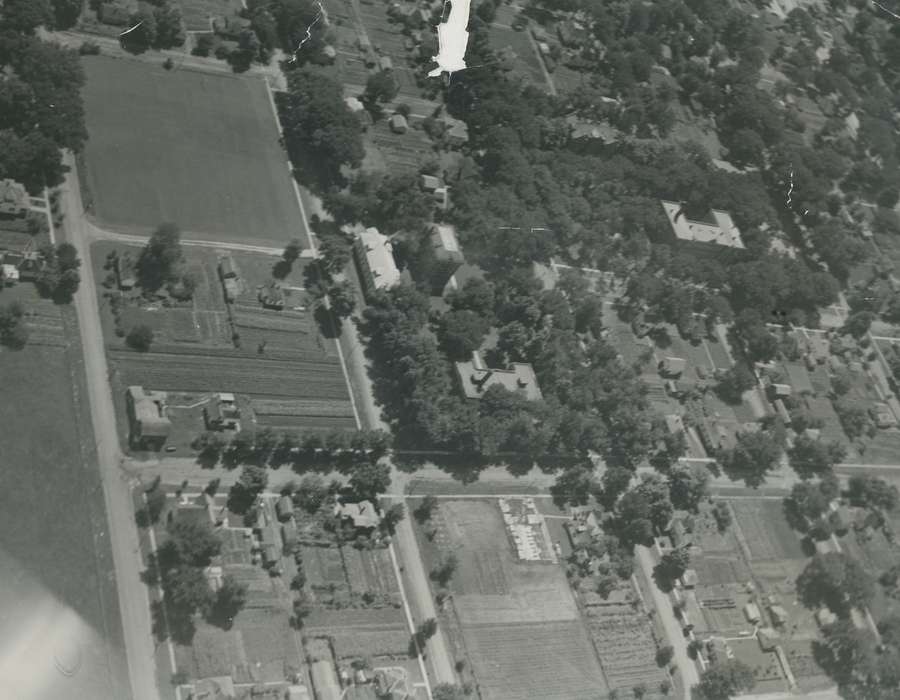 history of Iowa, Iowa History, Waverly, IA, Aerial Shots, Iowa, tree, Schools and Education, correct date needed, Waverly Public Library, wartburg college, campus