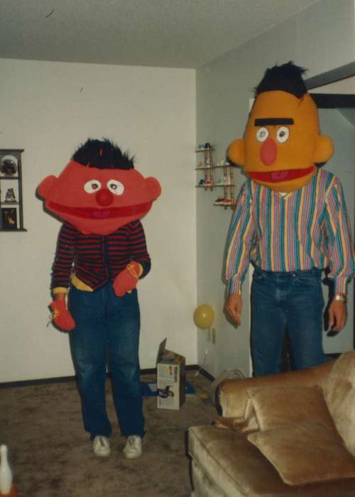 Portraits - Group, history of Iowa, Inwood, IA, Iowa History, sesame street, halloween, Holidays, Mundt, Martha, costume, Iowa