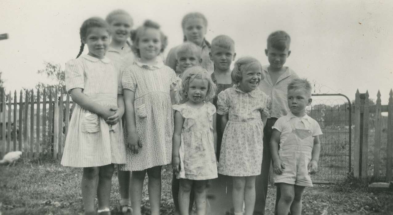Portraits - Group, history of Iowa, Iowa History, girls, boys, Spilman, Jessie Cudworth, Iowa, USA, Children