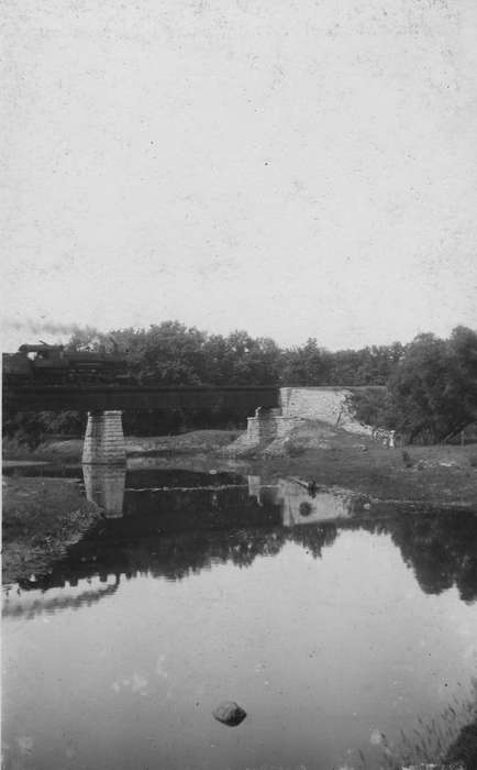 Iowa History, King, Tom and Kay, Iowa, reflection, history of Iowa, Fairbank, IA, railway, Landscapes