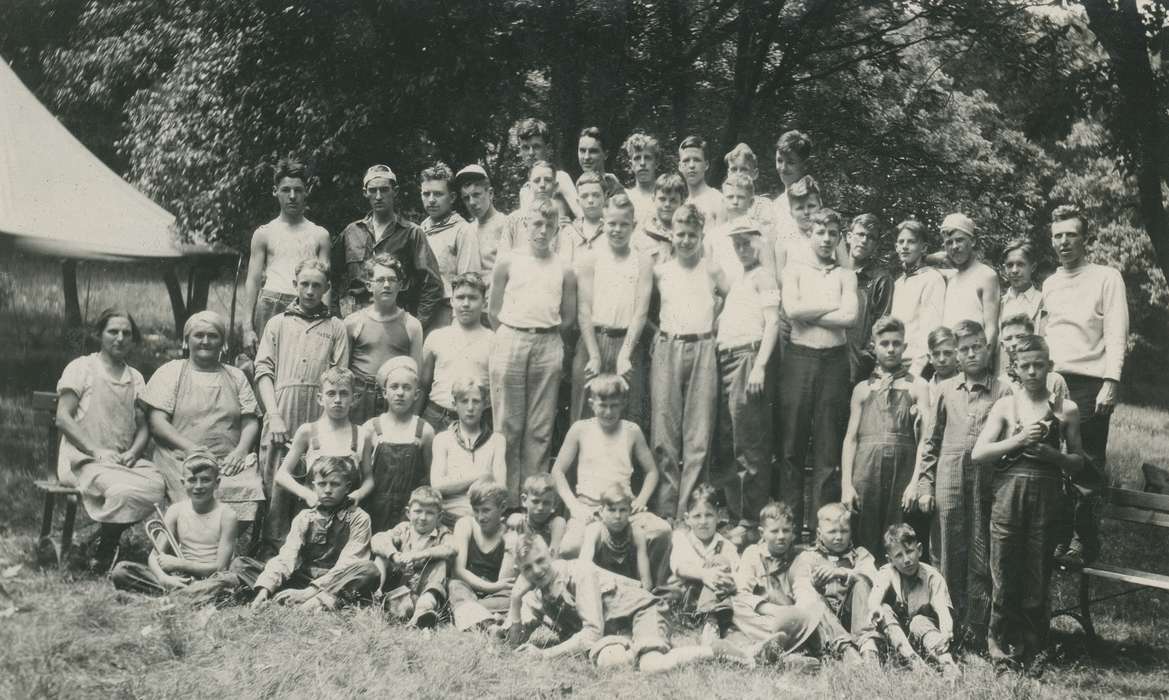 Portraits - Group, Lehigh, IA, history of Iowa, Iowa History, dolliver, boy scout, state park, Iowa, McMurray, Doug, Children, park