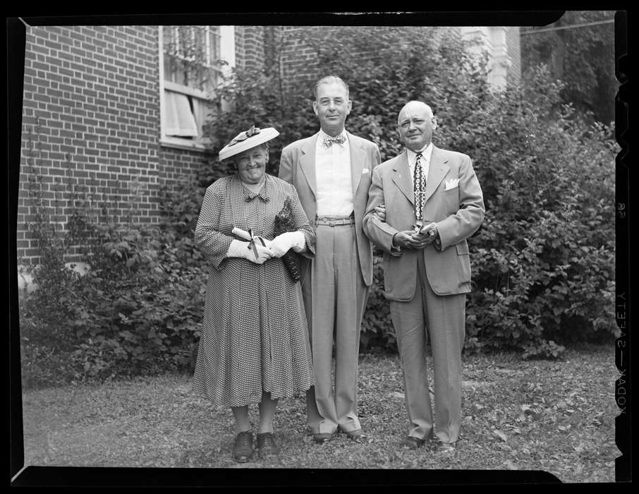 history of Iowa, Iowa History, Storrs, CT, Archives & Special Collections, University of Connecticut Library, Iowa, dress, bowtie, suit