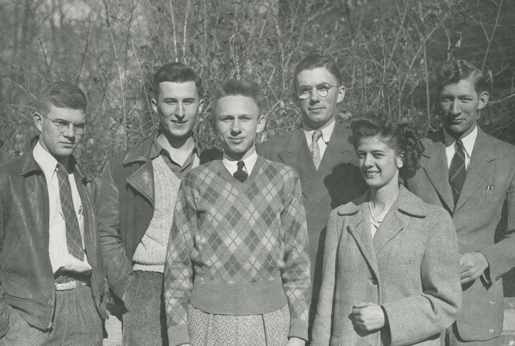 Portraits - Group, history of Iowa, Iowa History, wartburg, Waverly, IA, school uniform, Iowa, students, correct date needed, Waverly Public Library