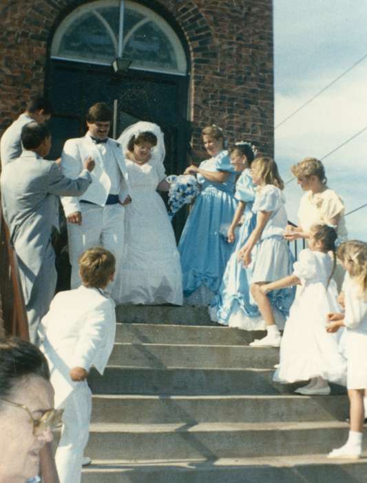 Portraits - Group, Shaw, Marilyn, Weddings, Iowa, Iowa History, bride, Religious Structures, wedding, history of Iowa, Davenport, IA, groom