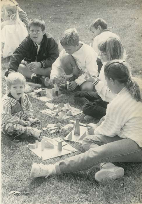 Portraits - Group, festival, history of Iowa, Iowa History, children, Waverly, IA, toys, Fairs and Festivals, Iowa, Children, Waverly Public Library