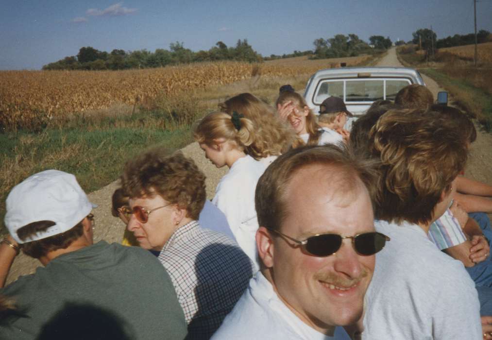 Iowa, sunglasses, hayride, Joice, IA, Helmich, Twila, Leisure, Portraits - Individual, Farms, history of Iowa, Iowa History