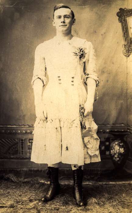 history of Iowa, Portraits - Individual, Iowa History, drag, Anamosa Library & Learning Center, Iowa, Anamosa, IA, cross dressing