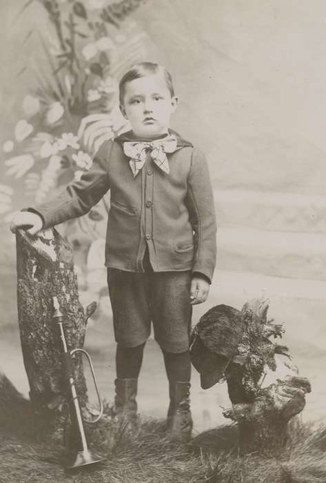 history of Iowa, Iowa History, Arensdorf, Maureen, Cascade, IA, Iowa, trumpet, Children, Portraits - Individual