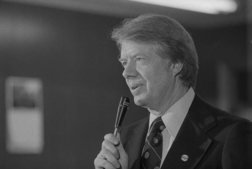 pin, campaign, Iowa History, Ottumwa, IA, history of Iowa, microphone, Civic Engagement, tie, president, Iowa, Lemberger, LeAnn, jimmy carter