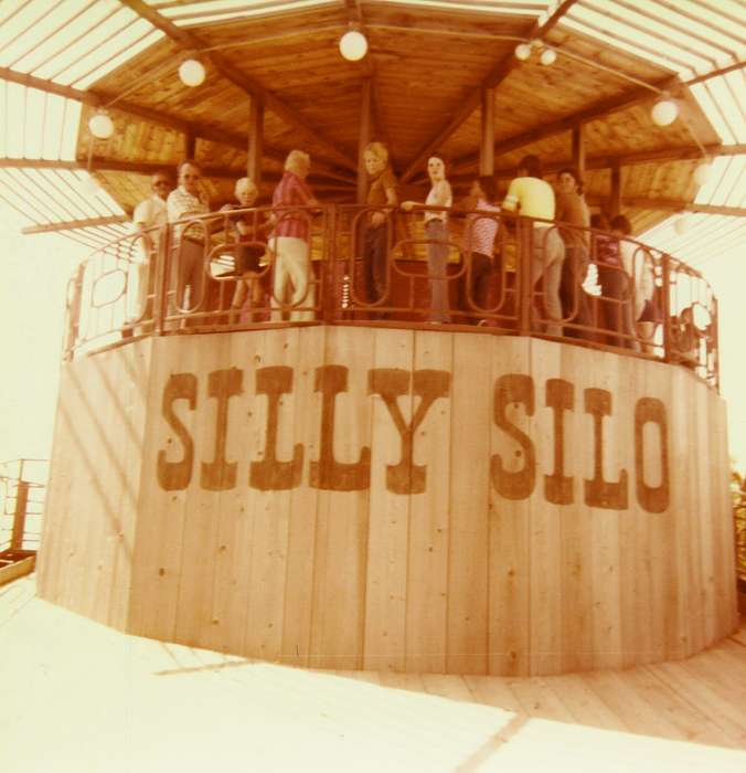 Portraits - Group, Feddersen, Margaret, history of Iowa, ride, amusement park, Iowa History, Fairs and Festivals, adventureland, Iowa, silly silo, Des Moines, IA