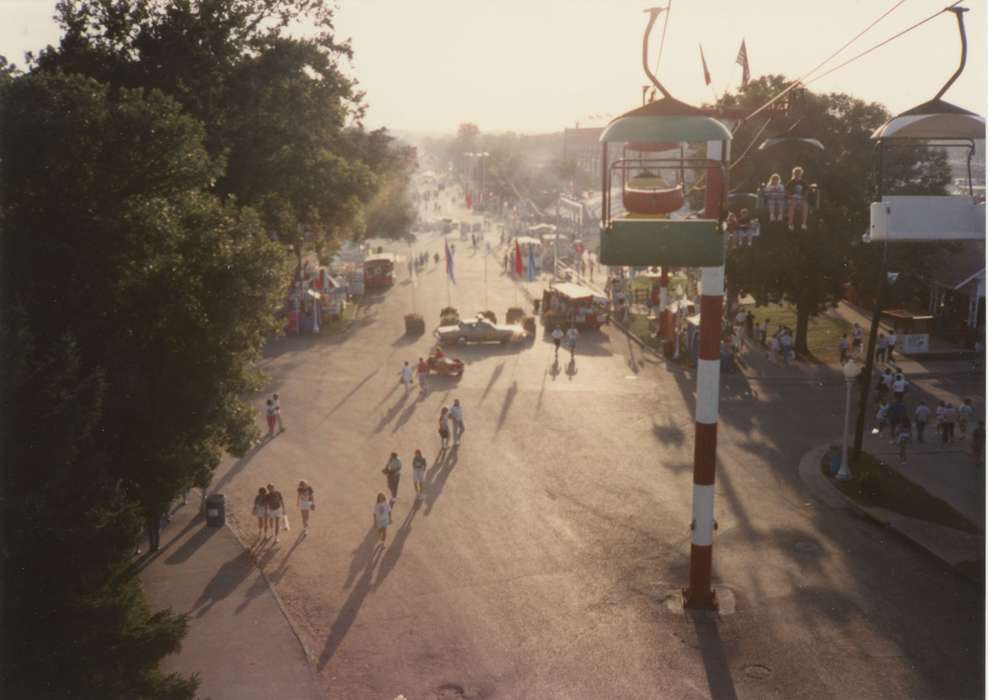history of Iowa, Iowa History, summer, iowa state fair, fairgrounds, fairground, Langebartels, Gary, Fairs and Festivals, Aerial Shots, Iowa, ski lift, Des Moines, IA