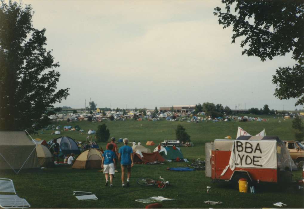 history of Iowa, Iowa History, bicycle, bikes, Laurie, Thompson, event, Fairs and Festivals, tent, trailer, West Union, IA, Iowa, Outdoor Recreation, Sports, ragbrai