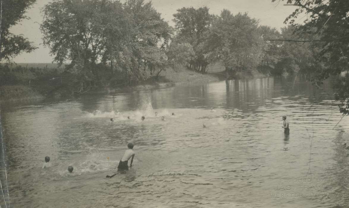 swimming, boy scouts, history of Iowa, Iowa History, river, Iowa, McMurray, Doug, Woodward, IA, Leisure