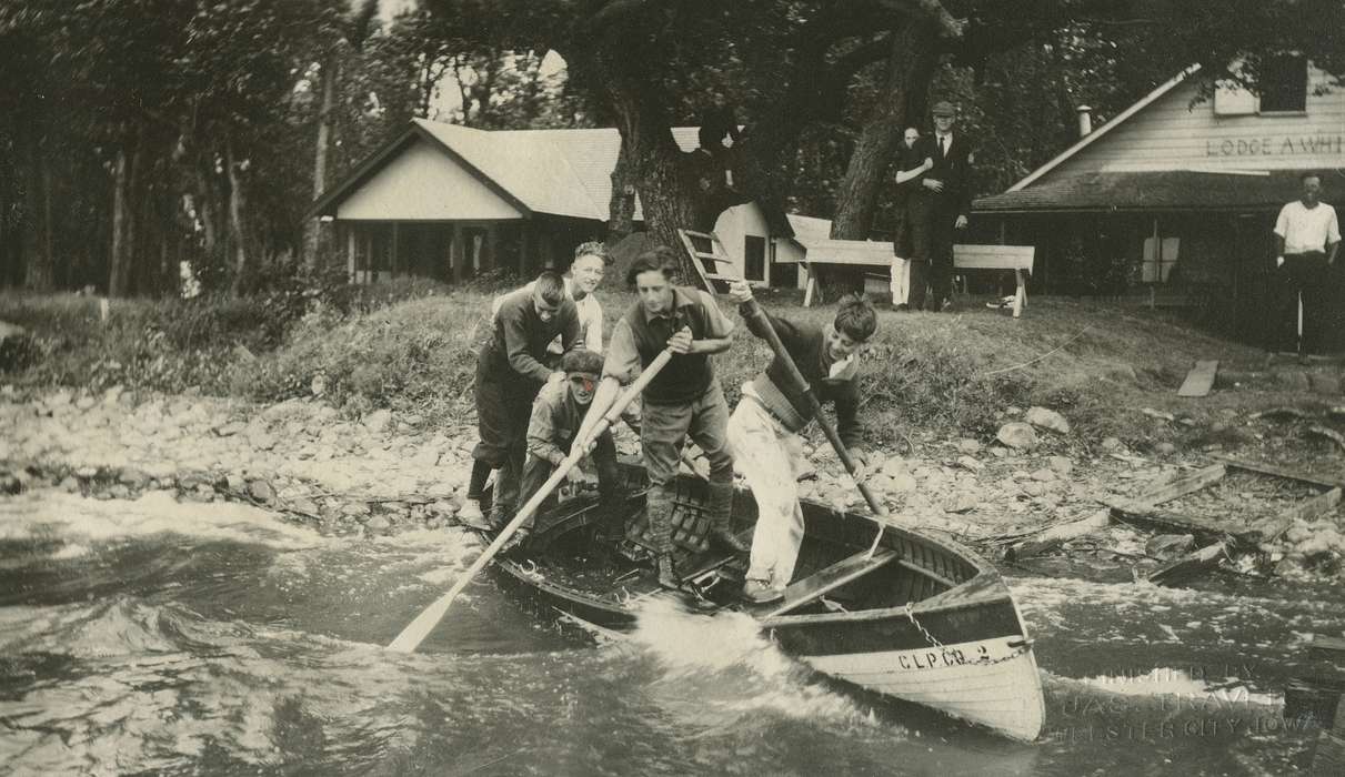 Outdoor Recreation, Iowa, McMurray, Doug, boat, Children, history of Iowa, cottage, Clear Lake, IA, boy scouts, Iowa History