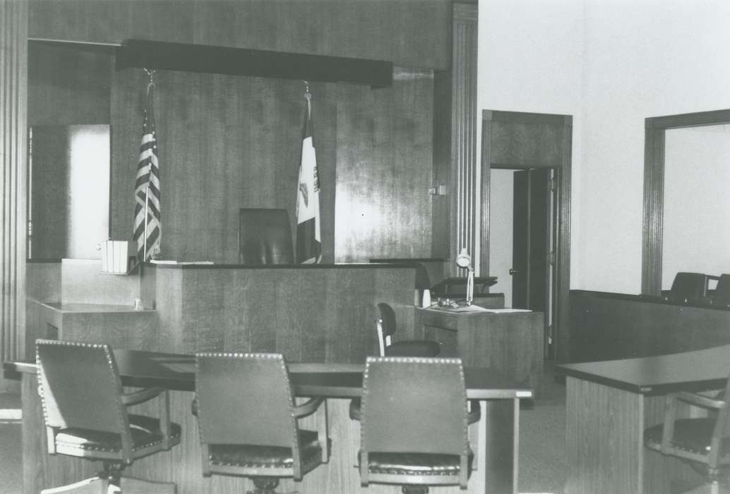 court room, Cities and Towns, Iowa History, Iowa, Civic Engagement, Waverly Public Library, adminstration building, american flag, courthouse, Waverly, IA, history of Iowa