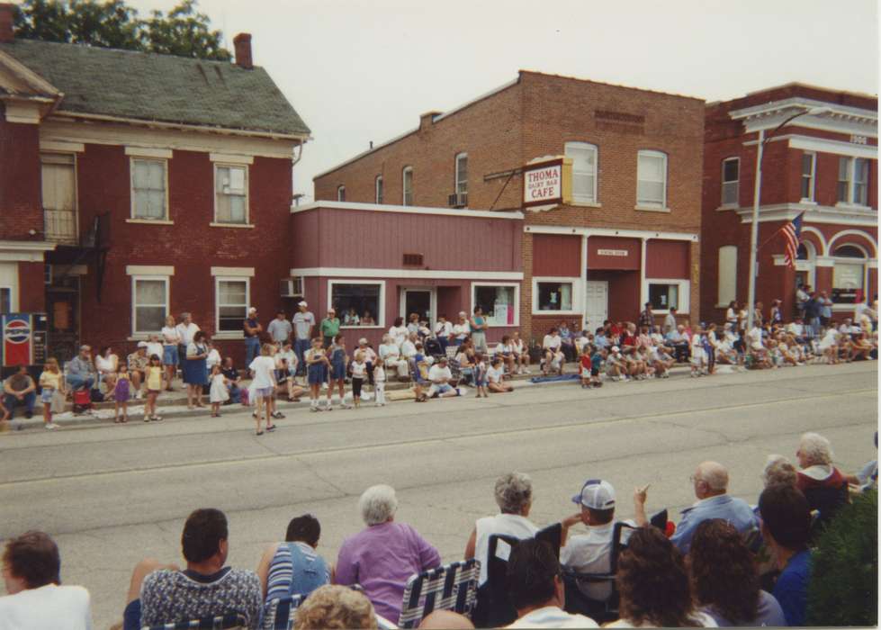 Iowa, parade, Fairs and Festivals, Laurie, Thompson, Garnavillo, IA, Cities and Towns, history of Iowa, Main Streets & Town Squares, Iowa History