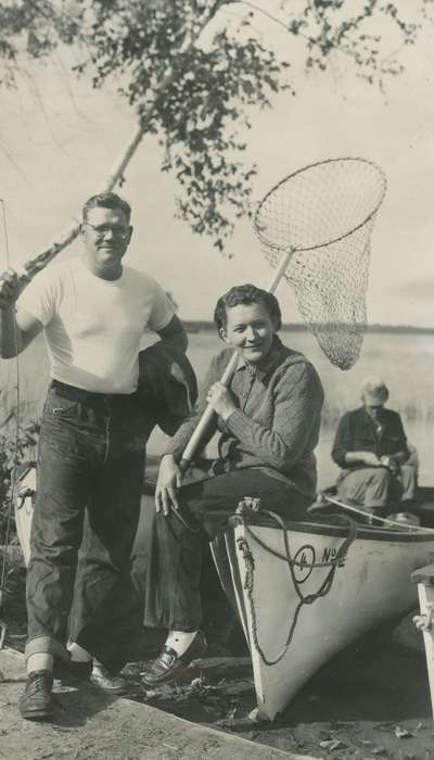 Portraits - Group, Travel, history of Iowa, Iowa History, Inguadona, MN, Iowa, Outdoor Recreation, boat, McMurray, Doug, butterfly net
