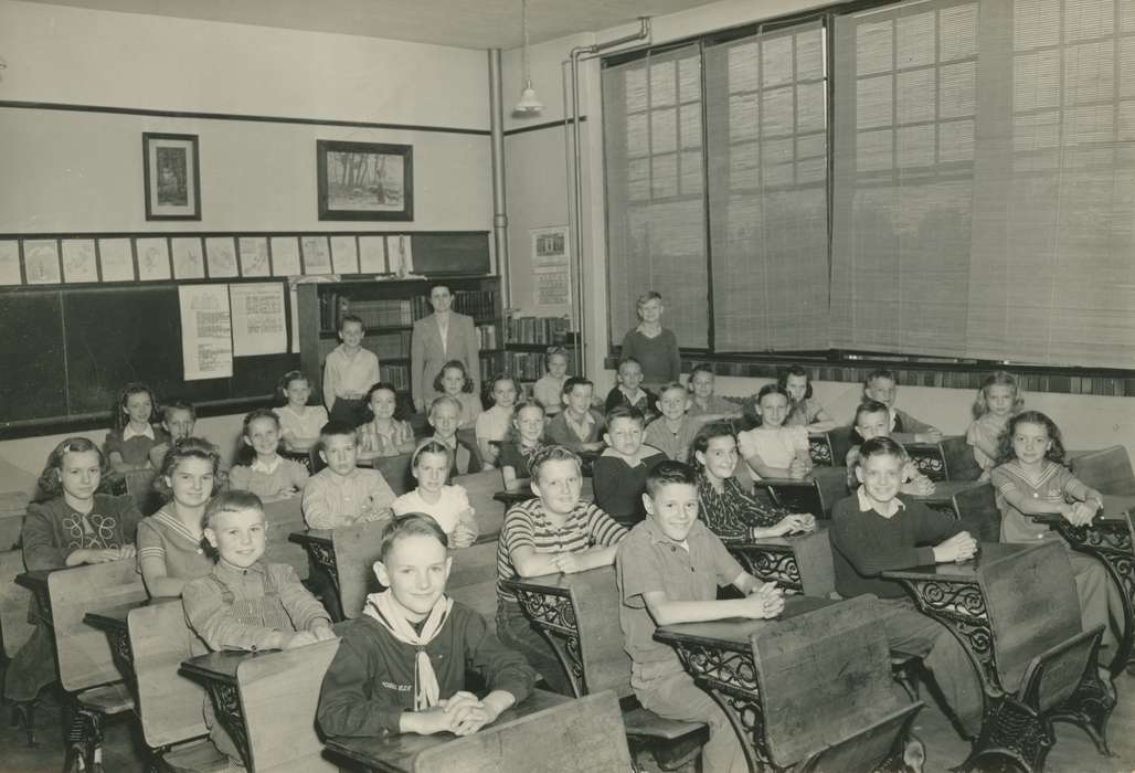 IA, history of Iowa, Iowa, classroom, one room schoolhouse, Children, Schlawin, Kent, Iowa History, Schools and Education