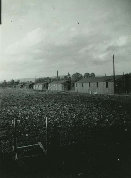 world war ii, Launton, barrack, Campopiano Von Klimo, Melinda, Iowa History, Iowa, field, history of Iowa, wwii, Travel