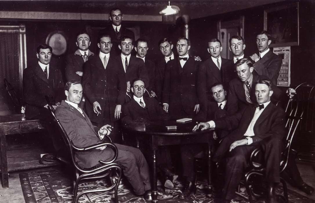 Portraits - Group, Anamosa Library & Learning Center, history of Iowa, Iowa, Iowa History, formal attire, Anamosa, IA